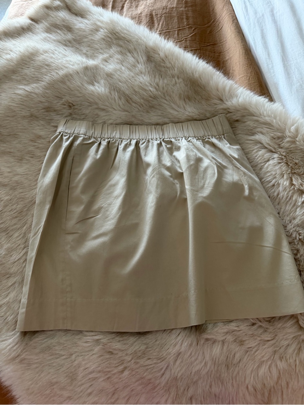 J. Crew Factory Tan Mini Skirt